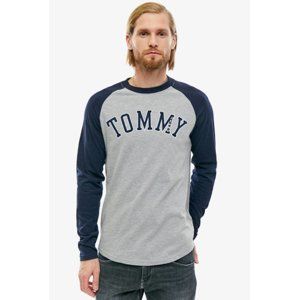 Tommy Hilfiger pánské šedé tričko Raglan - XXL (002)